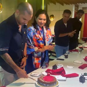 SEE: Dhawan Celebrates Birthday With Team