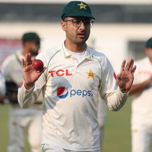 PIX: Pakistan's Abrar takes seven on Test debut
