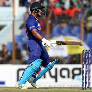 PIX: India crush Bangladesh in 3rd ODI but lose series