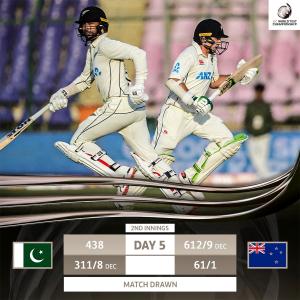 Bad light forces Karachi Test to end in draw