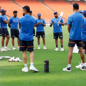 PIX: India train in right earnest ahead of WI ODIs
