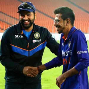 Chahal credits Rohit on his match-winning performance