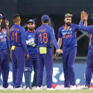 PIX: India maul West Indies again, sweep ODI series