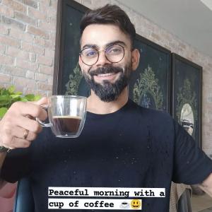 Kohli Chills With A Cuppa