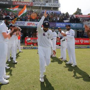 PIX: Kohli gets guard of honour in his 100th Test