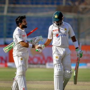 How Pakistan escaped to draw in Karachi