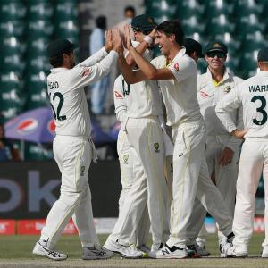 Lahore Test: Cummins, Starc run through Pak batting