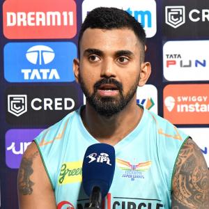 LSG captain KL Rahul reacts after loss against RCB