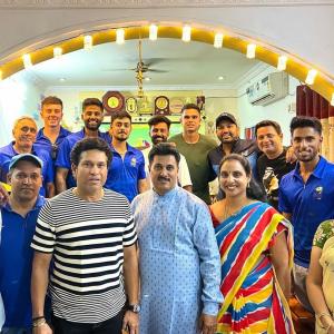 Tilak Varma Hosts Sachin & Co At Home
