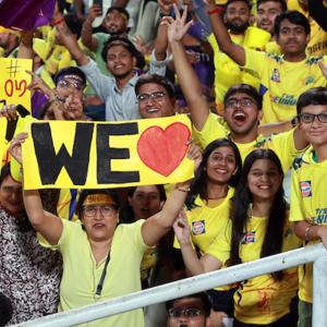 PIX: Eden turns yellow as fans bid 'farewell' to Dhoni