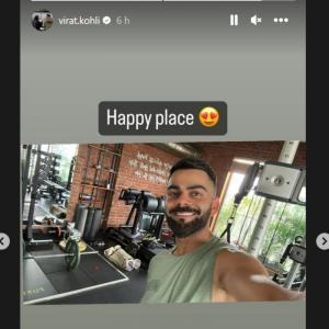 Kohli's All Smiles In His 'Happy Place'
