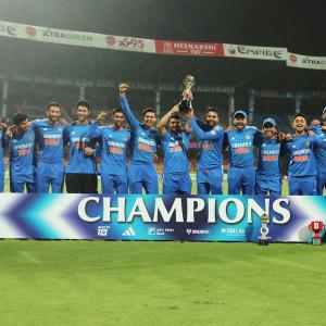 PIX: India bag nail-biting win over Australia