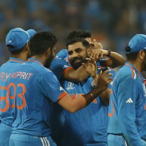 PIX: Shami's seven powers India into World Cup final