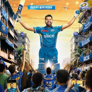 MI's Special Song For Birthday Boy Rohit