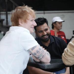 What's brewing between Rohit Sharma and Ed Sheeran?