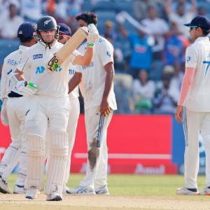 PHOTOS: NZ's historic win looms as India stumble again