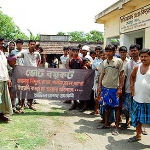 Sonapur's villagers boycott poll