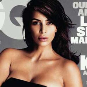 Kim K bares it all for June GQ cover