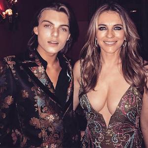 'Cover up you're a mum': Liz Hurley trolled for revealing dress