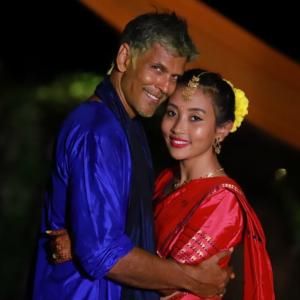 Age no bar! Milind Soman marries Ankita Konwar