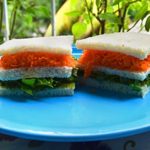 #TricolourRecipe: How to make a tiranga sandwich