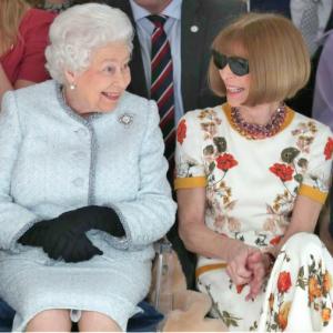 Pics: Queen Elizabeth II makes London Fashion Week debut!