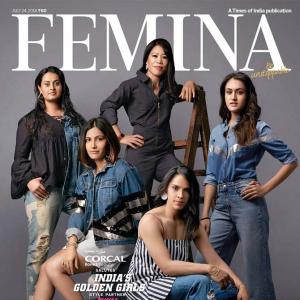 India's golden girls glam up Femina's latest cover