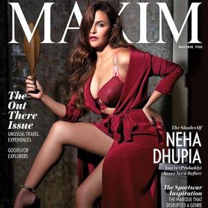 Undeniably sexy: Neha Dhupia's steamy cover will make you gasp