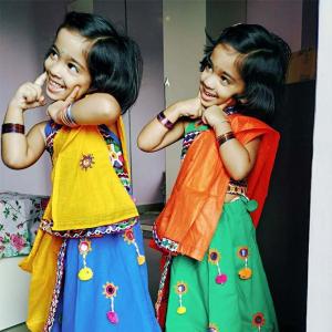 Navratri pix: Happiness comes in small packages