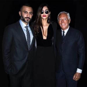 Cleavage-baring Sonam goes sexy for Armani