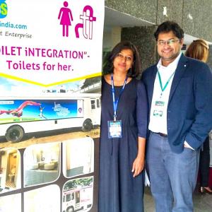 Ulka and Rajeev convert buses into ladies's toilets