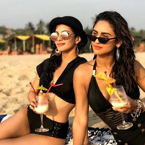 Pics: Amyra Dastur hits the beach in a bikini