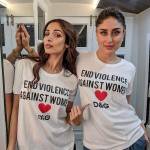 Kareena, Malaika's T-shirt sends a powerful message