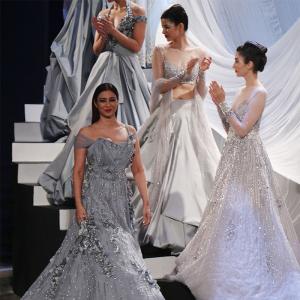 WATCH: Gorgeous Tabu, Karan Johar open fashion week