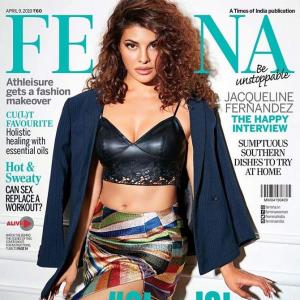 Scorching hot! Jacqueline sizzles on mag cover