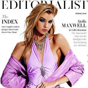 This Belgian supermodel is a goddess in lilac