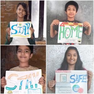Creativity in lockdown: Kids share inspiring messages