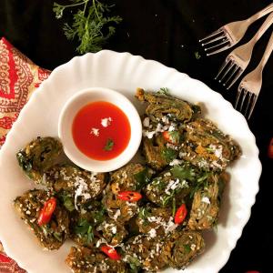 Bethica Das' Steamed Spinach Paatra