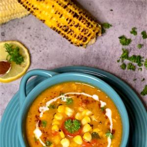 Recipe: Roasted Corn and Capsicum Soup