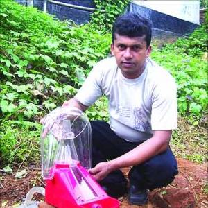 Meet the inventor of the solar mosquito trapper!