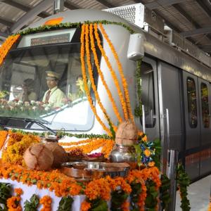 IMAGES: The stunning Jaipur Metro comes to life
