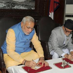 Modi's $1-bn loan to help Indian infra cos in Nepal