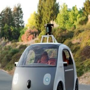 Google's self-driving car has no steering wheel or brakes!