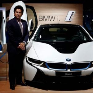 Sachin Tendulkar launches BMW i8