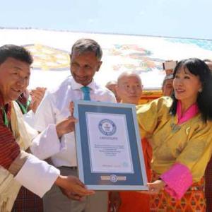 Bhutan team enters Guinness record for green initiative