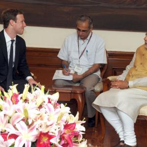 Zuckerberg post on Modi visit gets 172,000 'like's!