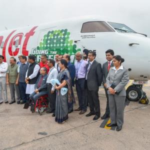 Spicejet flies into history books with India's first biojet-fuel run flight