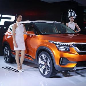 Kia showcases concept SUV made for India