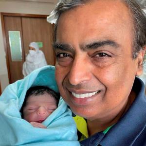 First look: Mukesh Ambani and his grandson