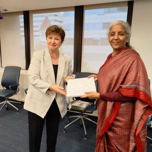 Sitharaman meets IMF chief, highlights growth measures